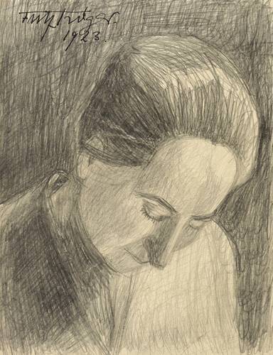 Tröger, Fritz -  -  - Bildnis Dora Frohberg