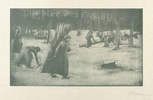 Liebermann, Max -  -  - Holzsammler im Walde