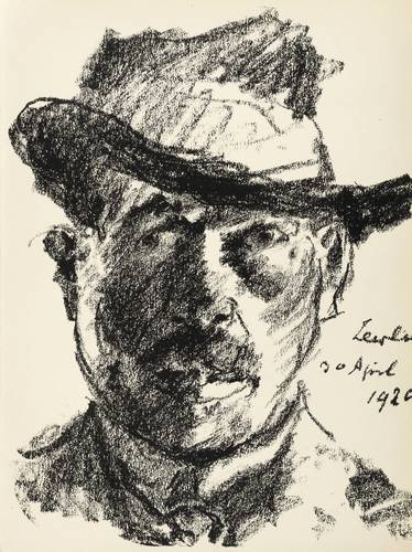 Corinth, Lovis -  -  - Selbstbildnis (mit Schlapphut)