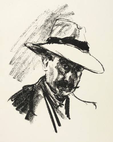 Liebermann, Max -  -  - Selbstbildnis im Strohhut