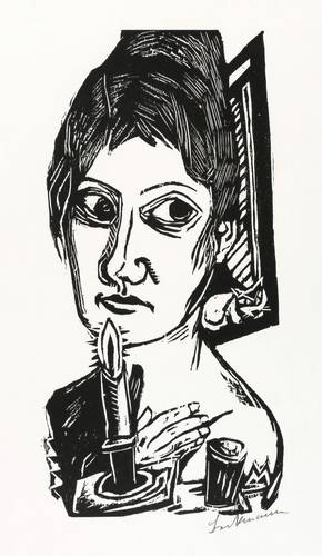 Beckmann, Max -  -  - Frau mit Kerze