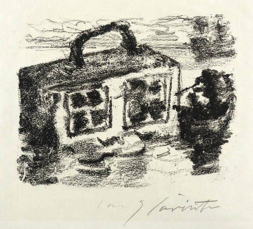 Corinth, Lovis - Gullivers Reise ins Land der Riesen - Gullivers Reise ins Land der Riesen - Die im Meer schwimmende Schachtel wird von einem englischen Schiff aufgefischt