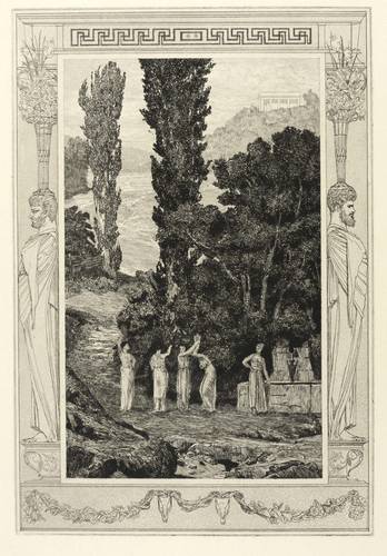 Klinger, Max - Amor und Psyche (Opus V) - Amor und Psyche (Opus V) - Psyche wandernd