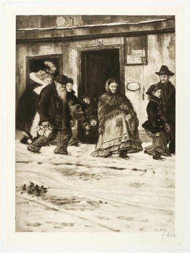 Zille, Heinrich -  -  - Im Arbeiterviertel