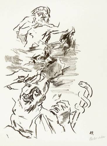 Kokoschka, Oskar -  -  - Der Tod des Asklepios