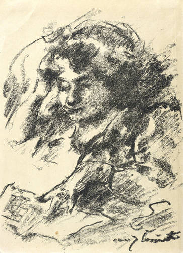 Corinth, Lovis -  -  - Weiblicher Studienkopf I