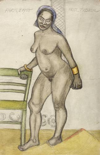 Tröger, Fritz -  -  - In der Akademie (Akt)