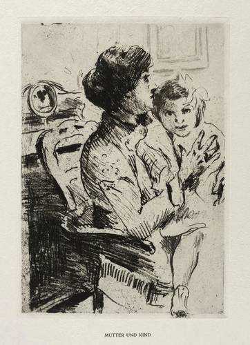 Corinth, Lovis -  -  - Mutter und Kind