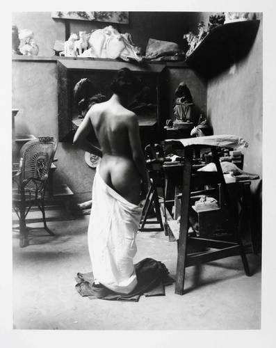 Zille, Heinrich - Aktstudien - Aktstudien - Rückenansicht (Rosa Meißner)