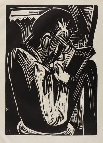 Schmidt-Rottluff, Karl -  -  - Lesender Mann