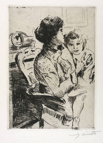 Corinth, Lovis -  -  - Mutter und Kind