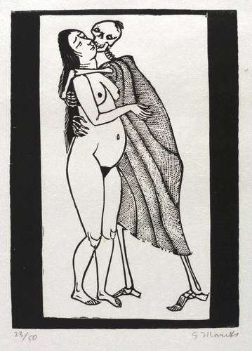 Marcks, Gerhard -  -  - Schwangere und Tod