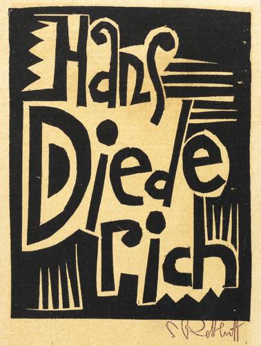 Schmidt-Rottluff, Karl -  -  - Exlibris Hans Diederich