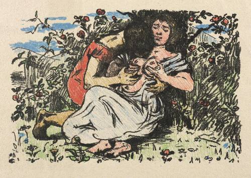 Corinth, Lovis - Das hohe Lied - Das hohe Lied - Liebespaar