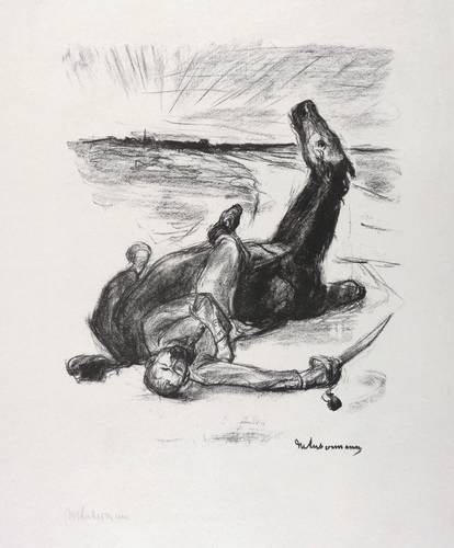 Liebermann, Max -  -  - Gestürzter Reiter