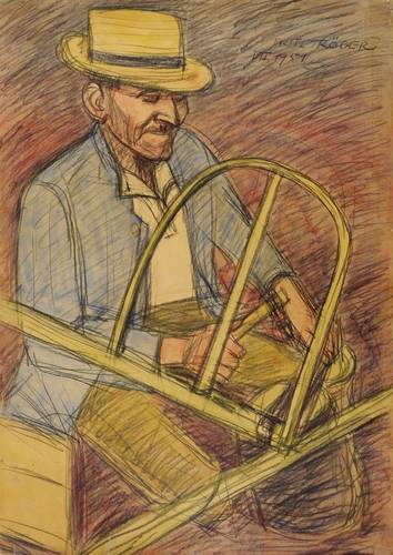 Tröger, Fritz -  -  - Bauer beim Dengeln