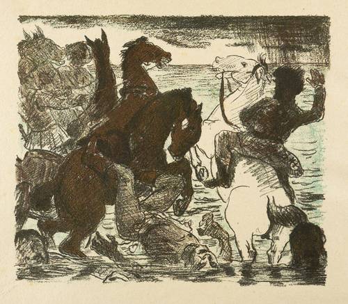 Corinth, Lovis - Das Buch Judith - Das Buch Judith - Die Ägypter ertrinken im Meer