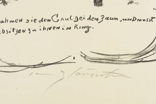 Corinth, Lovis - Götz von Berlichingen - Götz von Berlichingen - De nahmen sie den Gaul bei dem Zaum...