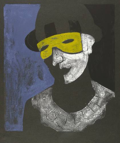 Gebhardt, Helmut -  -  - Mann mit Maske