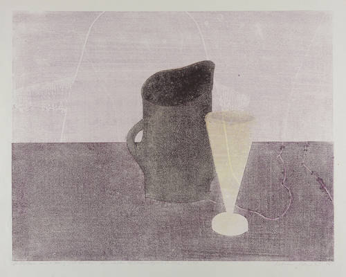 Gebhardt, Helmut -  -  - Stillleben mit Krug und Becher I