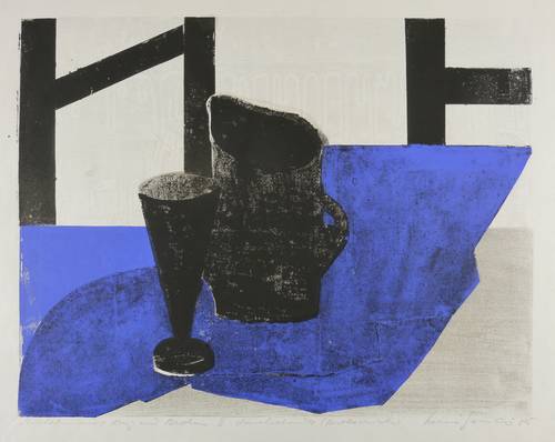 Gebhardt, Helmut -  -  - Stillleben mit Krug und Becher II