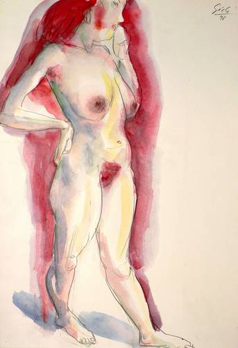 Giebe, Hubertus -  -  - Akt Anja IX