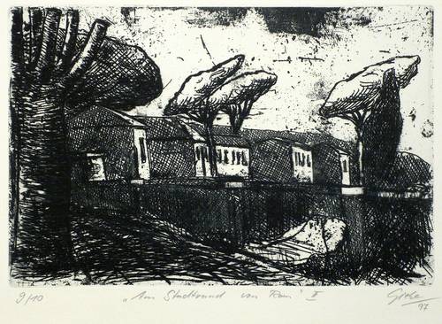 Giebe, Hubertus -  -  - Am Stadtrand von Rom II