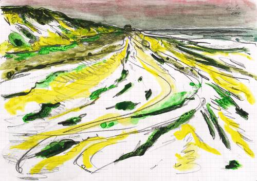 Giebe, Hubertus -  -  - Küstenabschnitt bei Søndervig