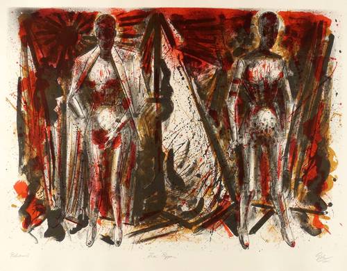 Giebe, Hubertus -  -  - Zwei Puppen