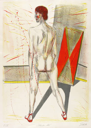 Giebe, Hubertus -  -  - Stehender Akt