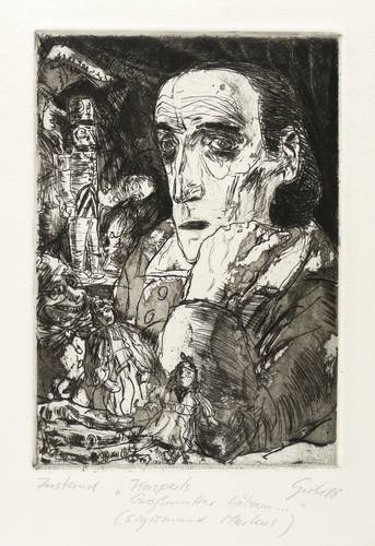 Giebe, Hubertus -  -  - Kasperls Großmutter hölzern ... (Sigismund Markus)