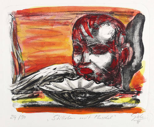 Giebe, Hubertus -  -  - Stillleben mit Muschel