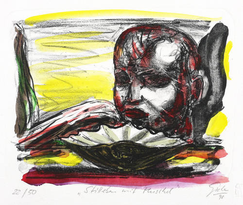 Giebe, Hubertus -  -  - Stillleben mit Muschel