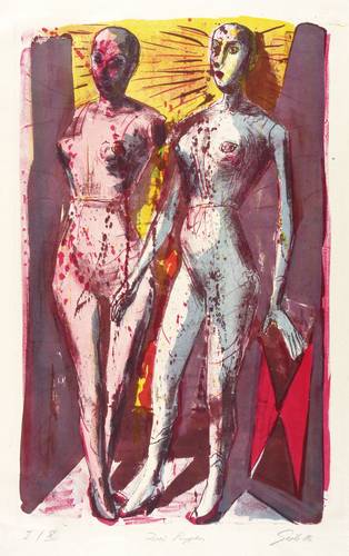 Giebe, Hubertus -  -  - Zwei Puppen