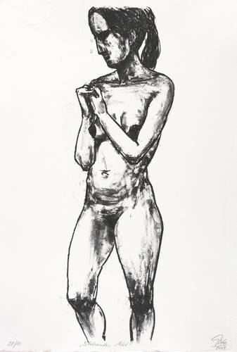 Giebe, Hubertus -  -  - Stehender Akt