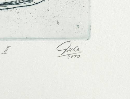 Giebe, Hubertus -  -  - Hockender Akt II