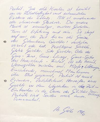 Giebe, Hubertus -  -  - Kommentar zum Porträt