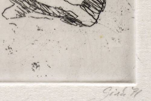 Giebe, Hubertus -  -  - Kauernder Akt