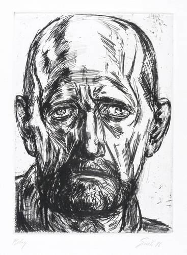 Giebe, Hubertus -  -  - Erwin Strittmatter (Kopf frontal)