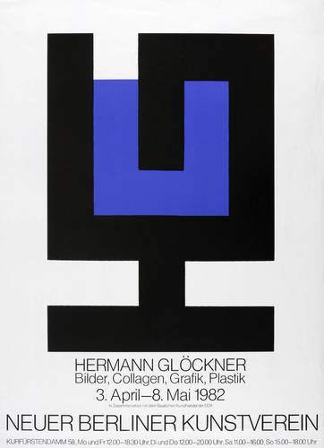 Glöckner, Hermann - Ausstellungsplakat Neuer Berliner Kunstverein - Ausstellungsplakat Neuer Berliner Kunstverein - Aufgerichtetes Monogramm (Der Kelch)