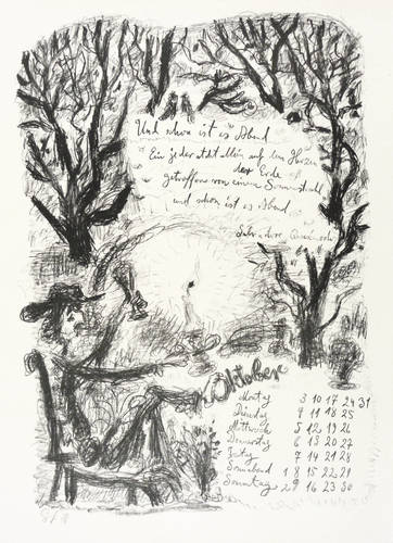 Graf, Peter -  -  - Und schon ist es Abend (Kalenderblatt)