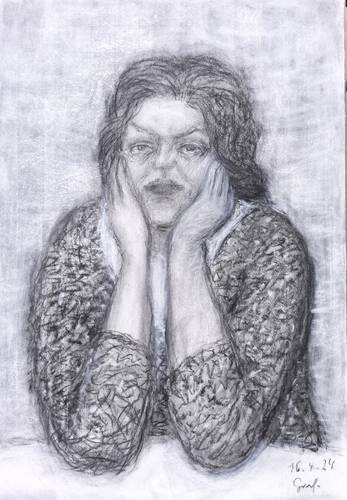 Graf, Peter -  -  - Karen am Tisch