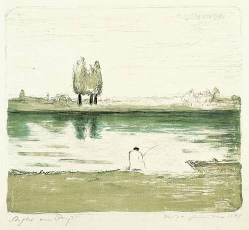 Günther, Herta -  -  - Angler am Fluss