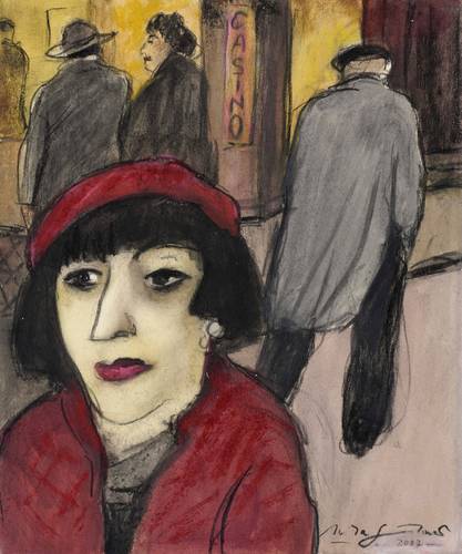 Günther, Herta -  -  - Vor dem Casino