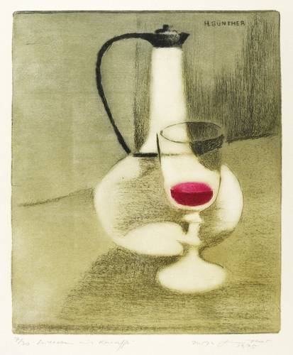 Günther, Herta -  -  - Stillleben mit Karaffe