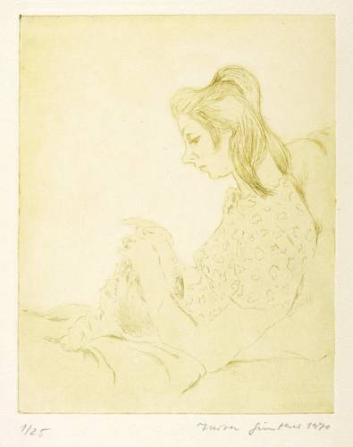 Günther, Herta -  -  - Petra strickend