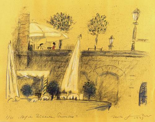 Günther, Herta -  -  - Auf der Brühlschen Terasse