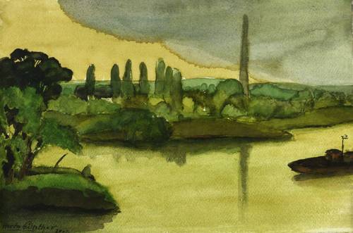 Günther, Herta -  -  - Elblandschaft