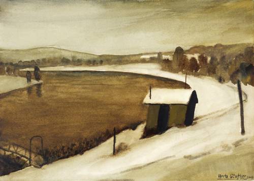 Günther, Herta -  -  - Winter am Fluss
