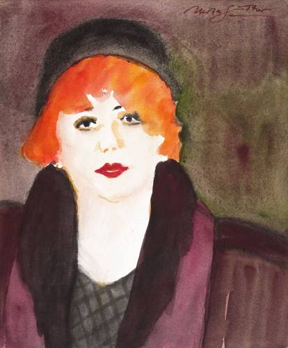 Günther, Herta -  -  - Junge Frau mit rotem Haar